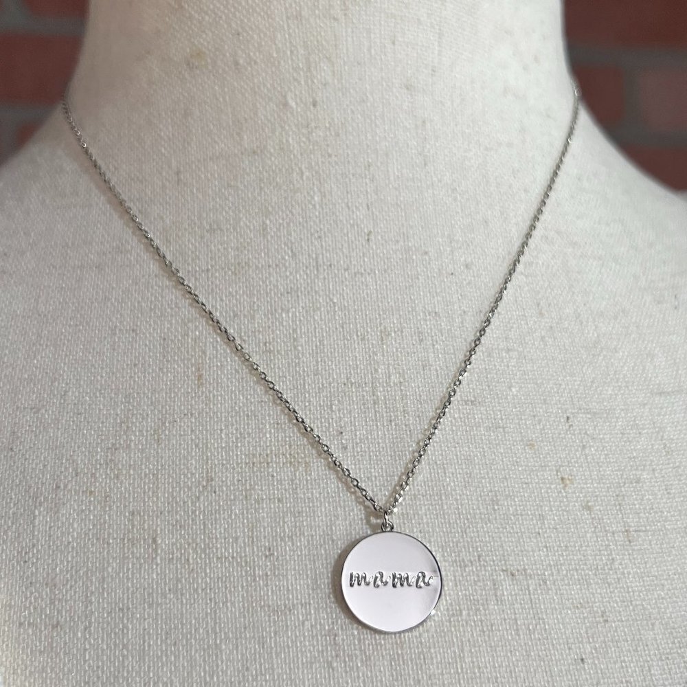 Silver Mama Necklace